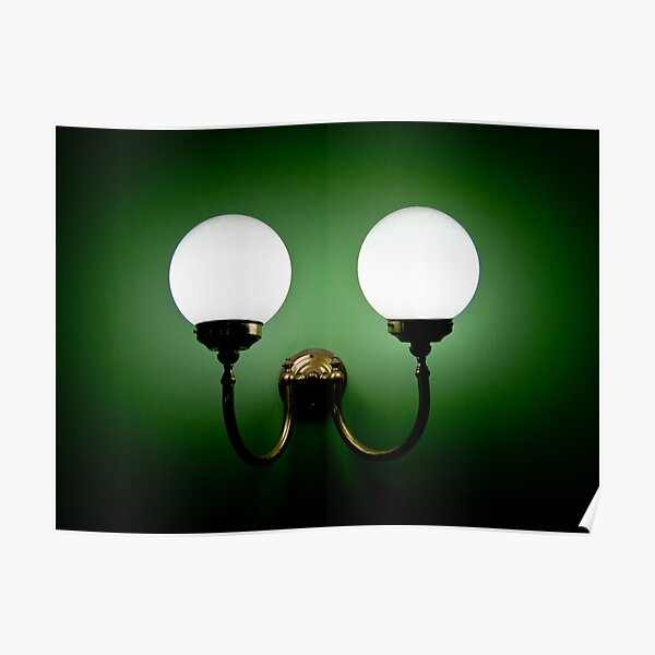 Bright Eyes in a Green World Poster