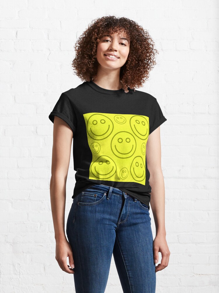 yellow emoji tshirt