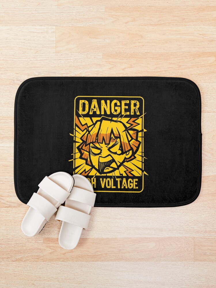Alternate view of Zenitsu High Voltage - Manga Anime - Funny Character Bath Mat