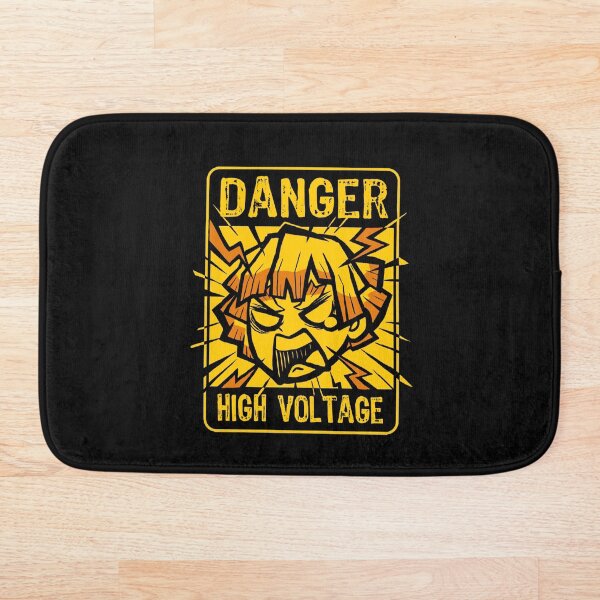 Zenitsu High Voltage - Manga Anime - Funny Character Bath Mat