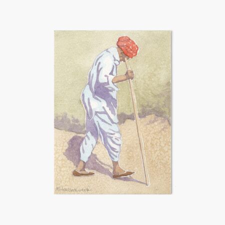 A Red Turban Art Board Print