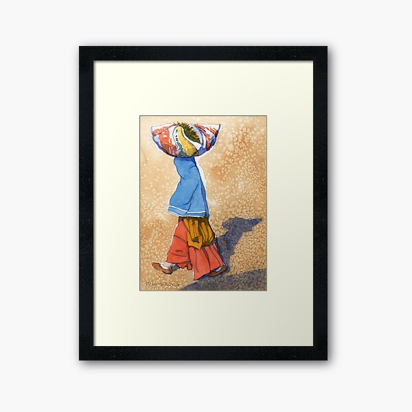On Agra Road Framed Art Print