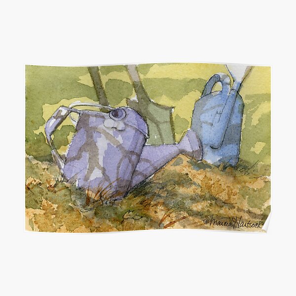 My Sister's Watering Cans Poster