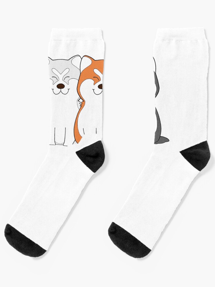 Japonais Akita Chien Chaussettes 1 paire Nouveau Femme Homme Filles Garçons