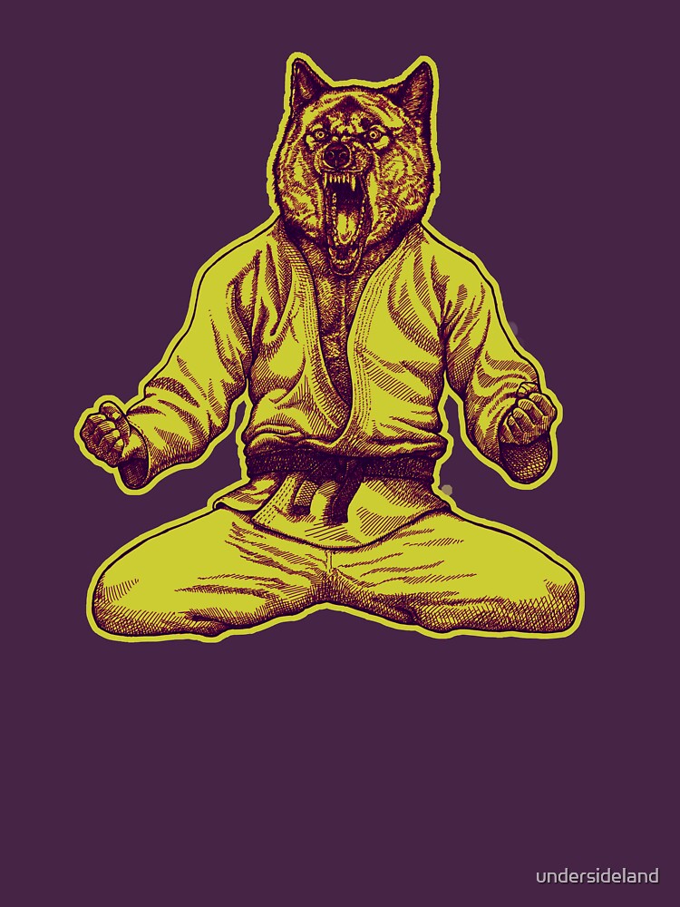 "Martial Arts Way of life 5 Jiu jitsu Wolf Competitor winner" T