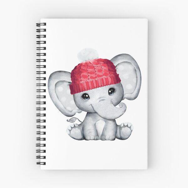 Item preview, cute elephant in red hat designed and sold by enaid.