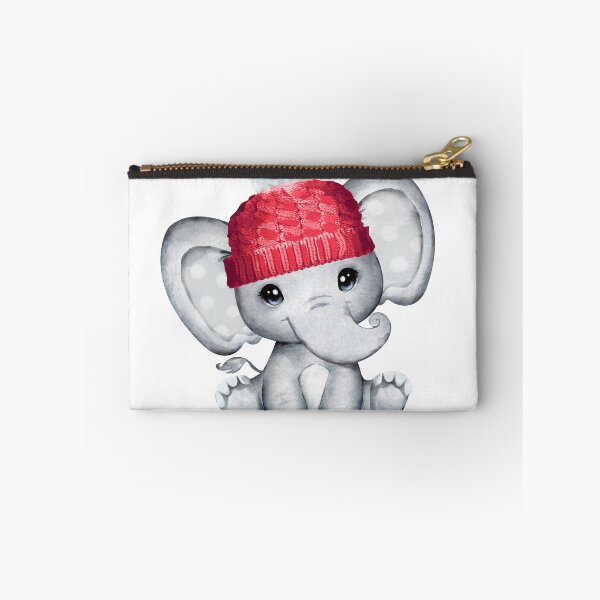Item preview, cute elephant in red hat designed and sold by enaid.