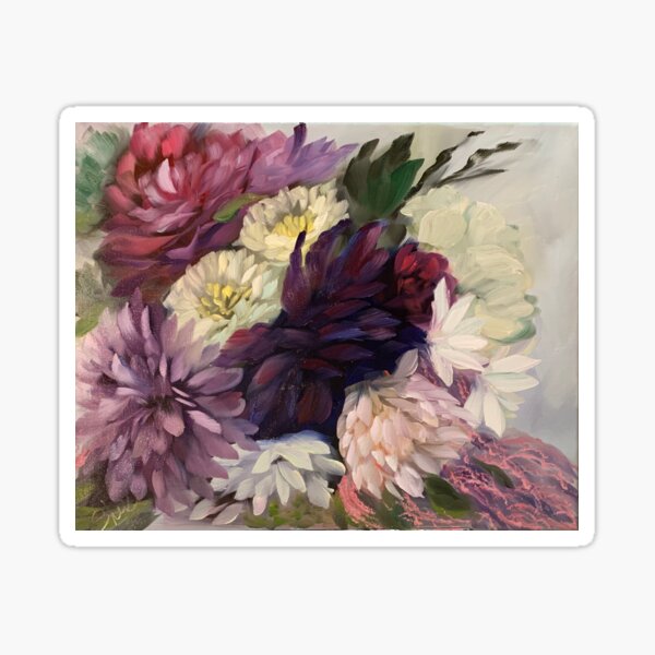 Fall Bridal Bouquet Sticker
