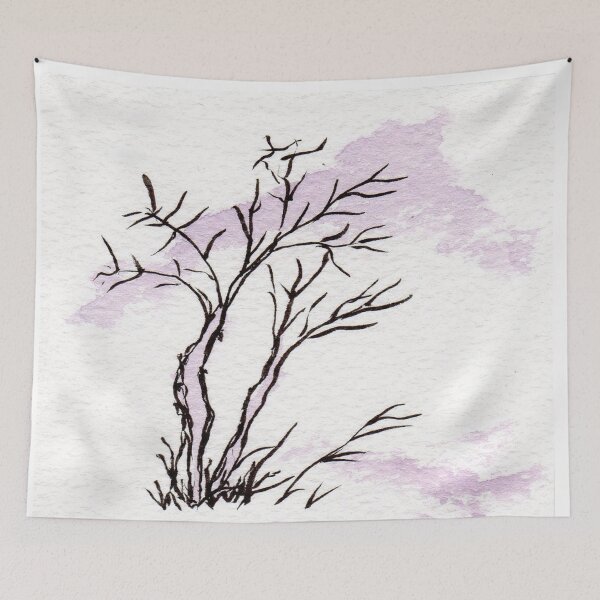 Item preview, Sumi-e Mountain designed and sold by BazaarOfDreams.