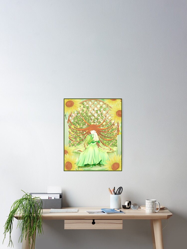 Thumbnail 2 of 3, Poster, Sunflower Garden designed and sold by chocoandt.