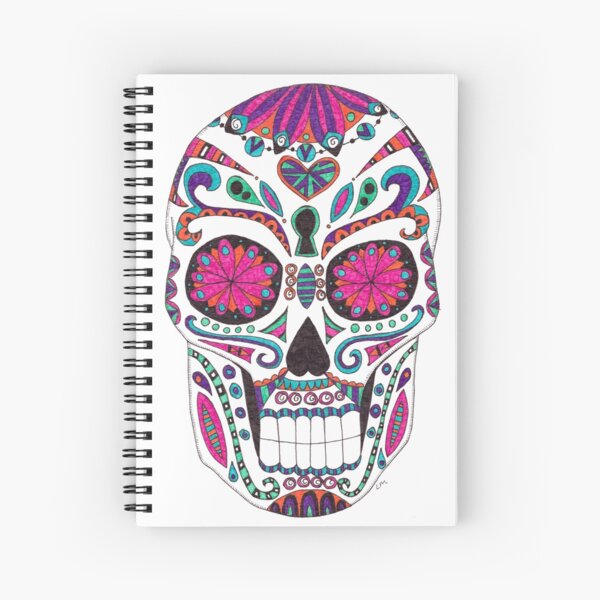 Sugar Skull Spiral Notebook