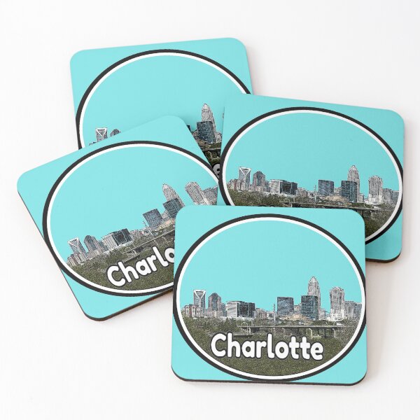 Item preview, Charlotte NC Skyline designed and sold by SwampfoxDesign.