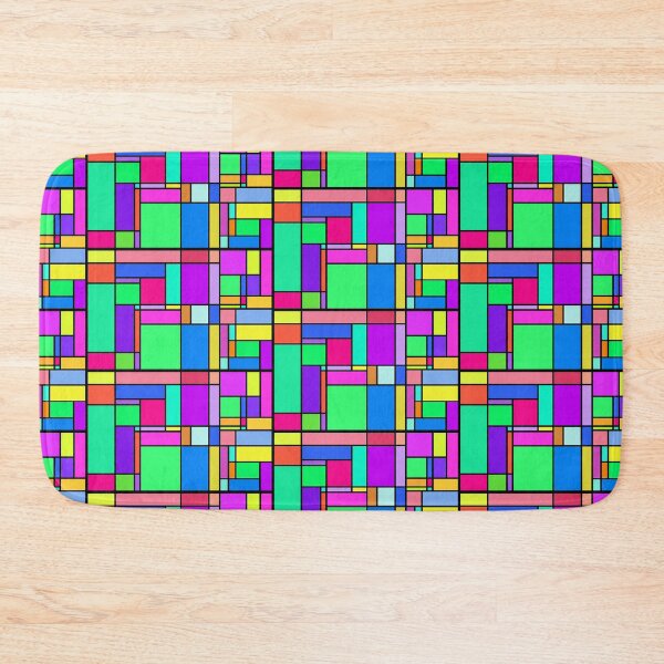 Item preview, colorful geometric square vector pattern designed and sold by lepetitjuif.