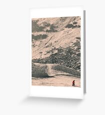 Verbier... an approach Greeting Card