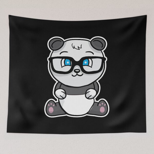 Item preview, Cute Little Bear Panda Nerd Kawaii Gift designed and sold by haselshirt.
