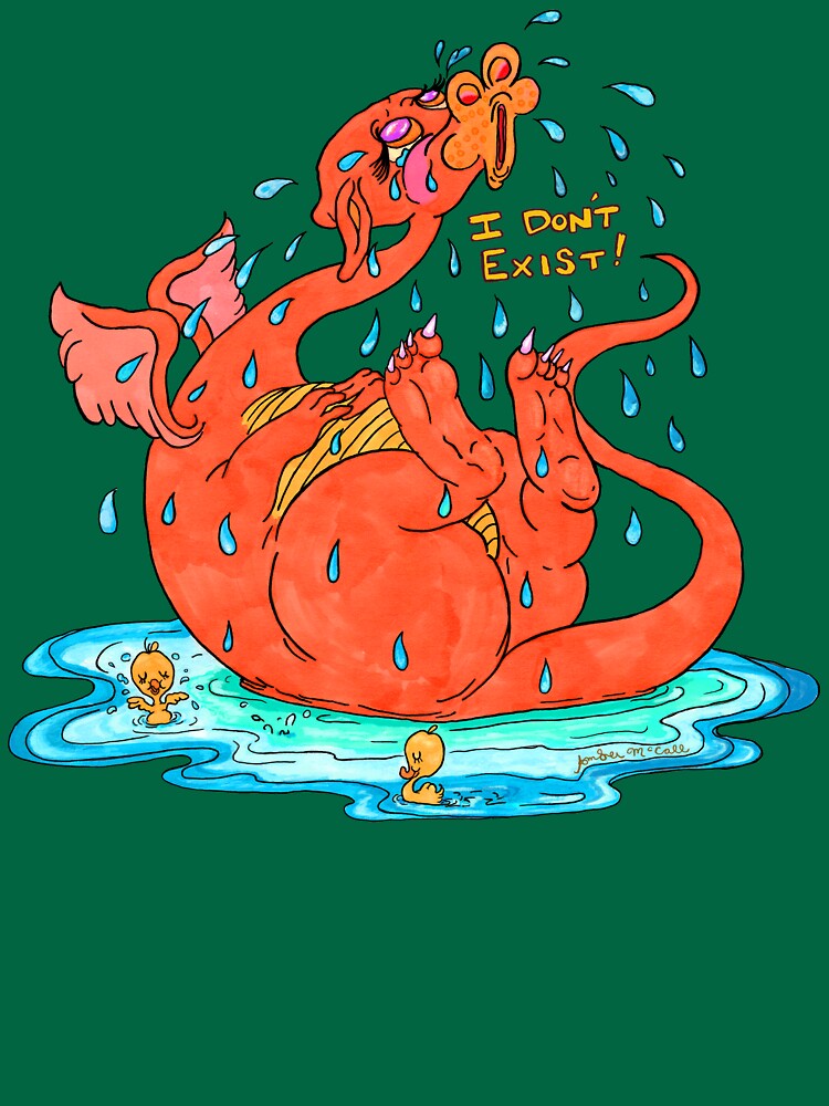 Thumbnail 7 of 7, Essential T-Shirt, Existential Dragon  designed and sold by ambermccall.