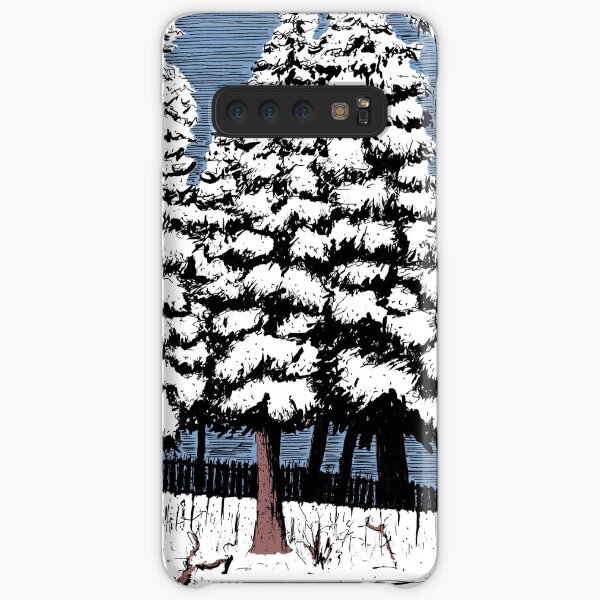 Backyard Snowfall Samsung Galaxy Snap Case