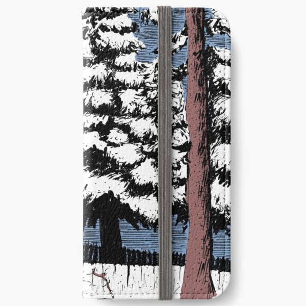 Backyard Snowfall iPhone Wallet