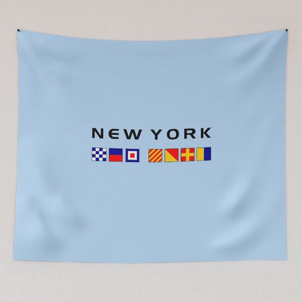 Item preview, New York Nautical Maritime Sailing Flags Light-Color designed and sold by TinyStarAmerica.