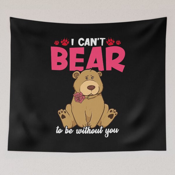 Item preview, Cute & Funny I Can't Bear To Be Without You Pun designed and sold by perfectpresents.