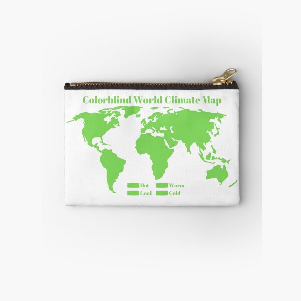 Item preview, Colorblind World Climate Map designed and sold by InVisibleColors.