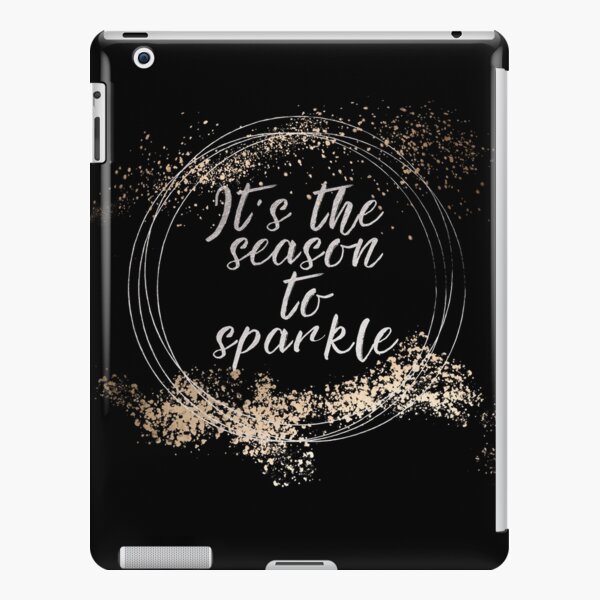 Black Sparkly Christmas Decor iPad Snap Case