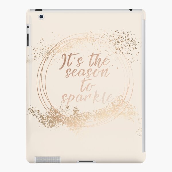 Gold sparkly Christmas decor iPad Snap Case