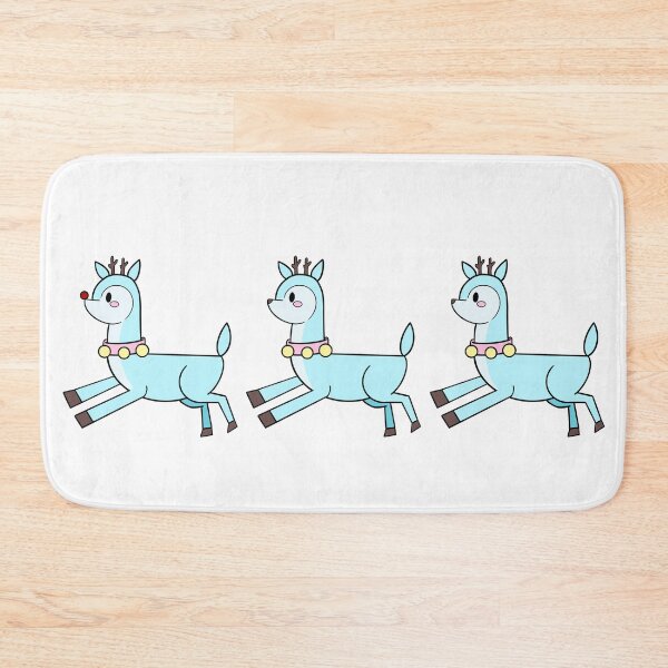 Item preview, Three snowy blue deers designed and sold by limedapples.