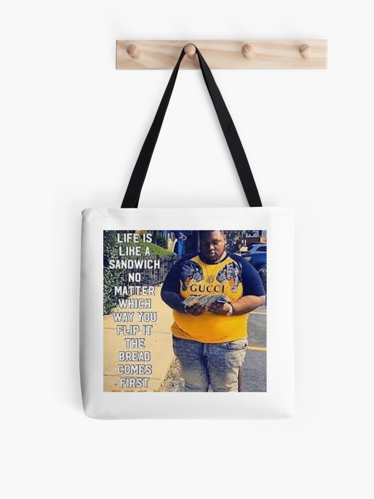 please stop talking girl with a pearl earring meme - White Tote Bag -  Frankly Wearing