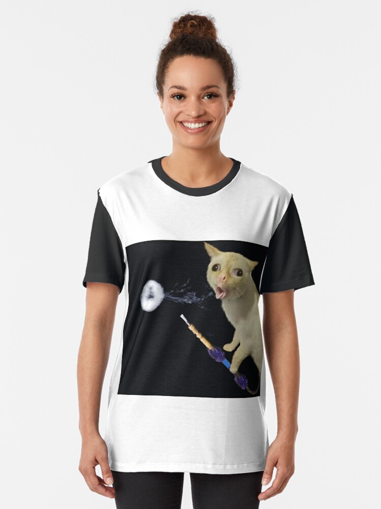 smoking cat shirt