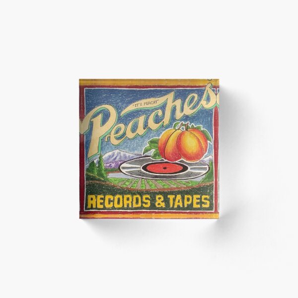 Peaches Records and Tapes Acrylic Block