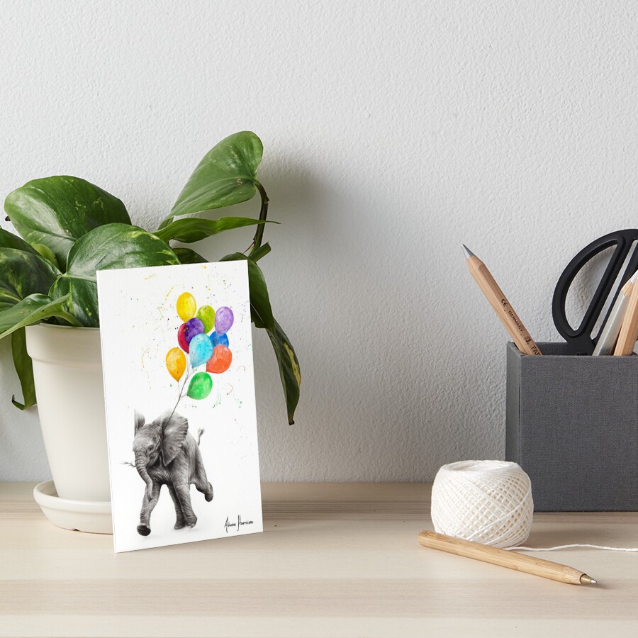 Elephant Freedom Art Board Print
