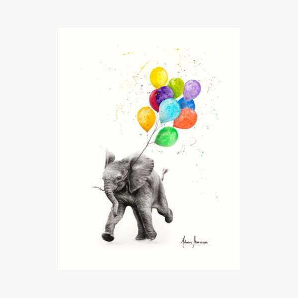 Elephant Freedom Art Print