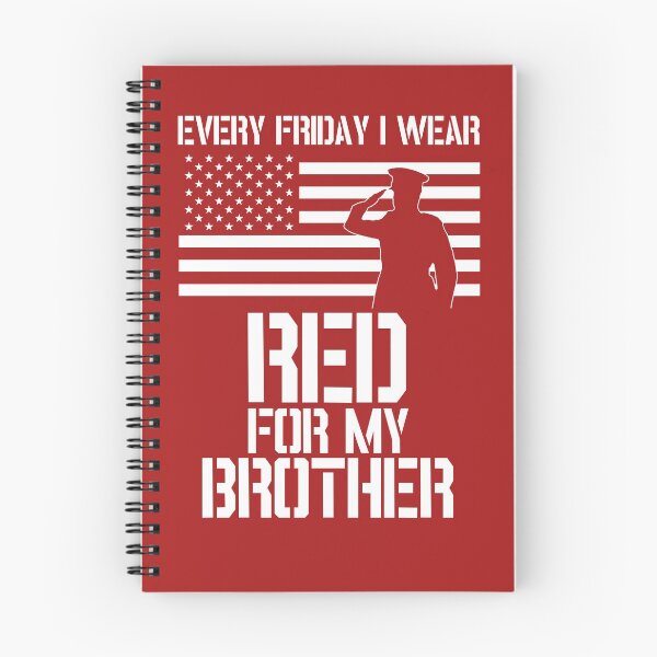 Item preview, Patriotic Military Brother design - Every Friday I Wear RED designed and sold by Revinct-Designs.