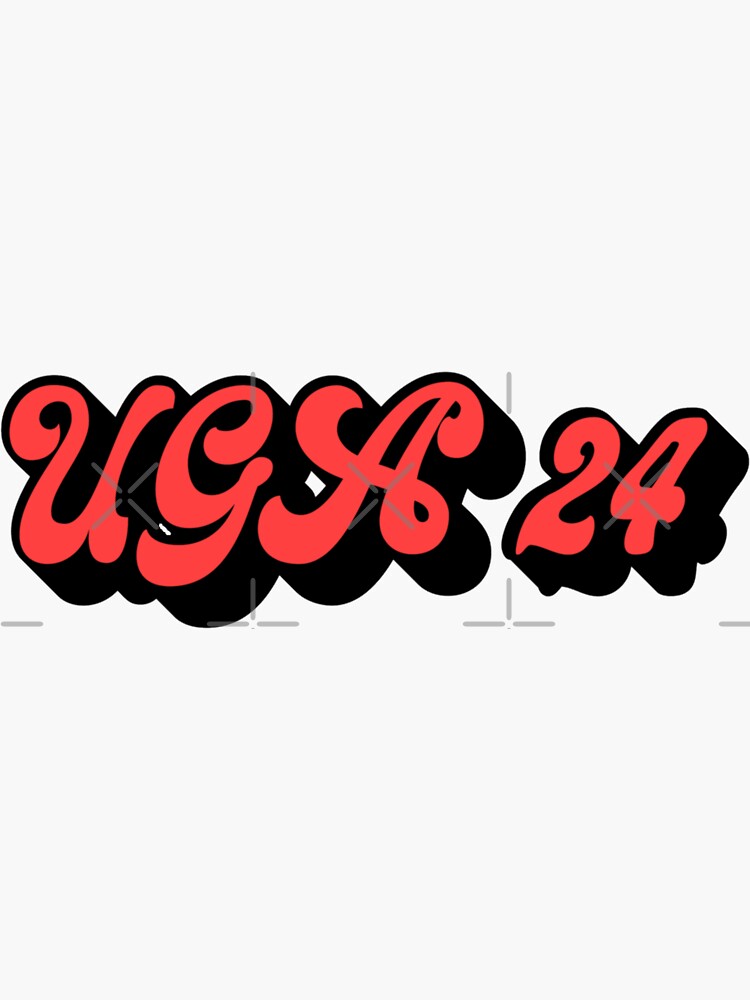 "UGA class of 2024" Sticker by chricket Redbubble