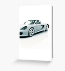 porshe - 3D Render Greeting Card