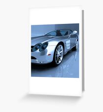 Mercedes 3D Render Greeting Card
