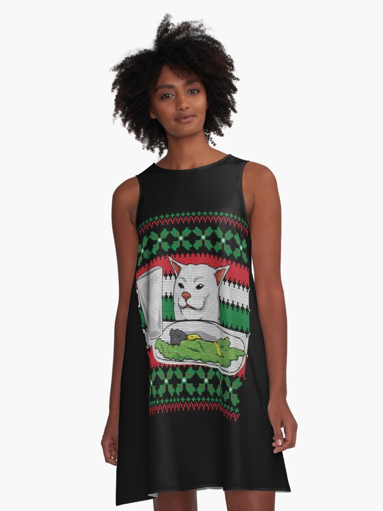 ugly christmas cat dress