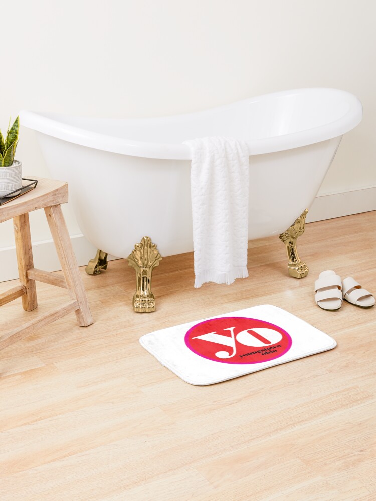 Thumbnail 2 of 6, Bath Mat, Yo designed and sold by MetroStore.