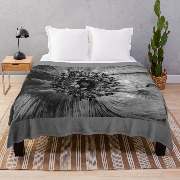 Item preview, The Anemone in Black and white designed and sold by PictureNZ.