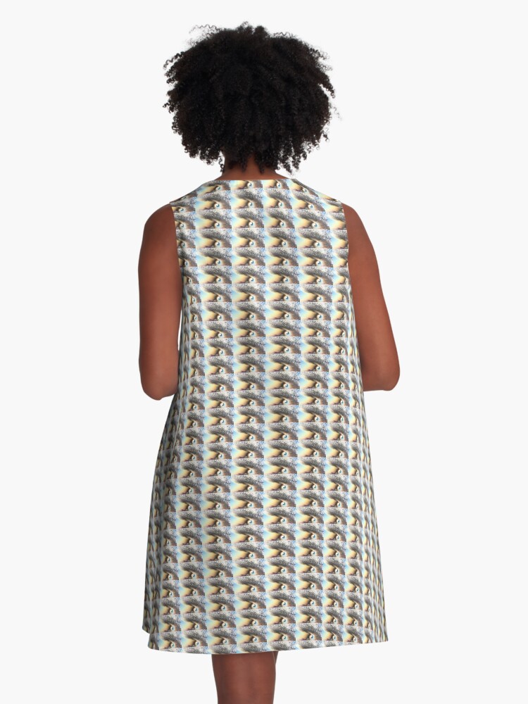 Thumbnail 3 of 4, A-Line Dress, Eye Of The Storm designed and sold by kinkatstyle.