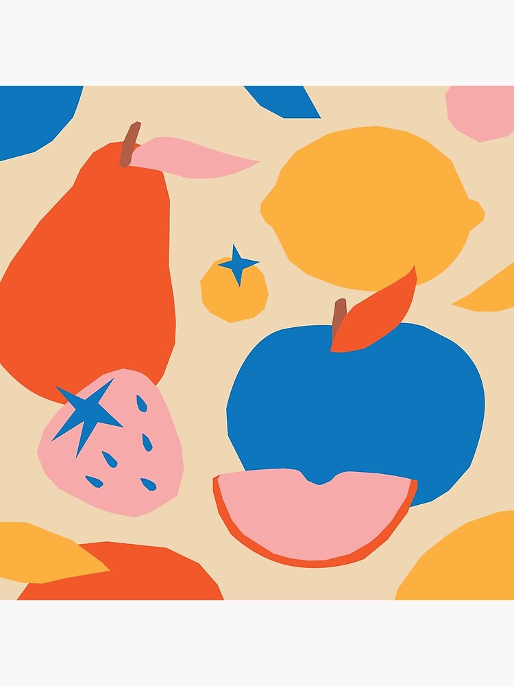 Fruits popart collage by esztersletters