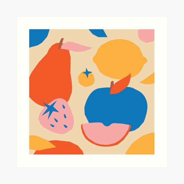 Fruits popart collage Art Print