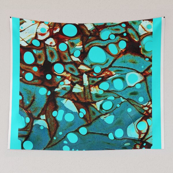 Item preview, Turquoise and Rust Pandemonium  designed and sold by SGodsey.