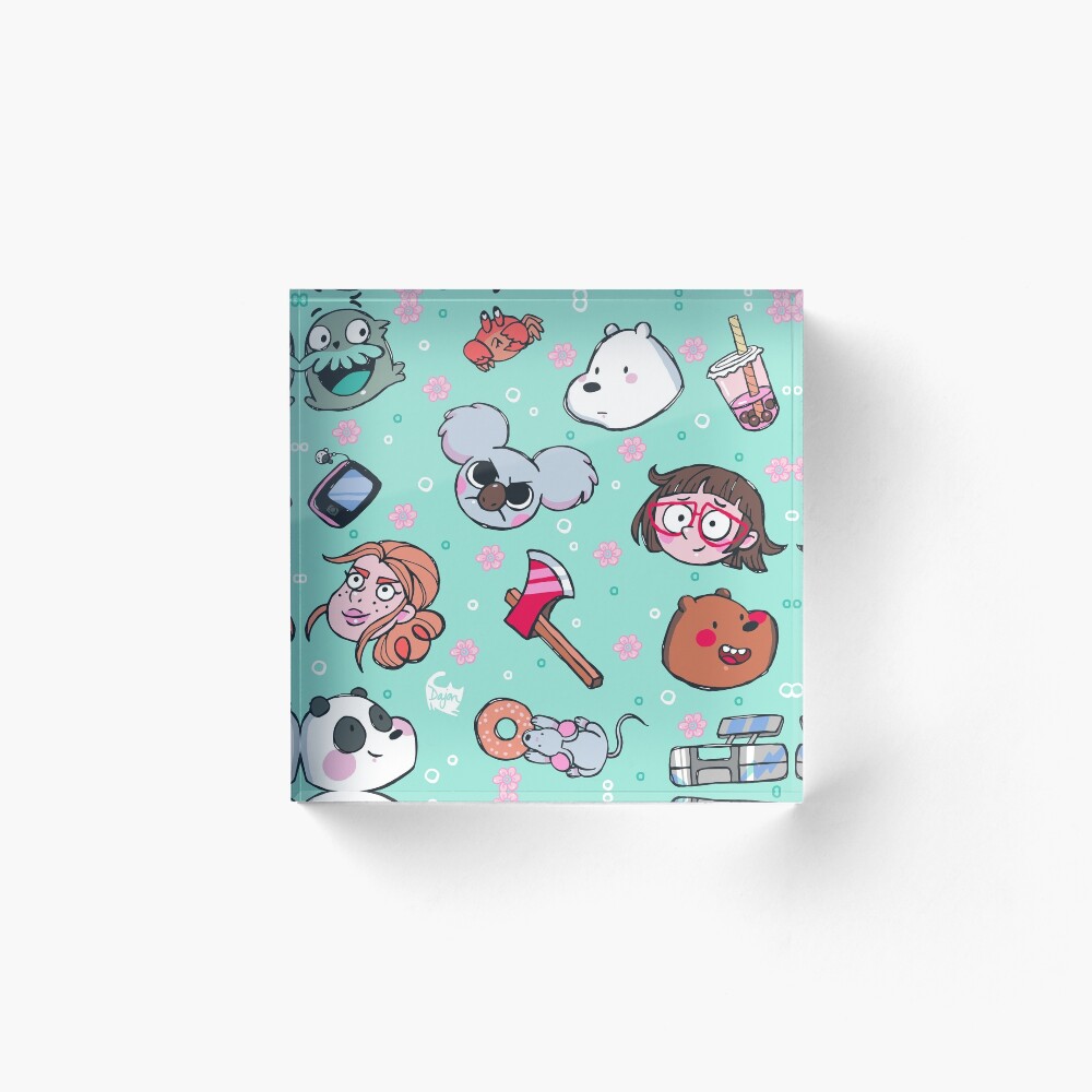 We Bare Bears Friends Acrylic Block