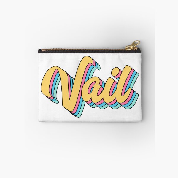 Artikelvorschau, Vail Colorado Retro Yellow Script entworfen und verkauft von modeoftravel.