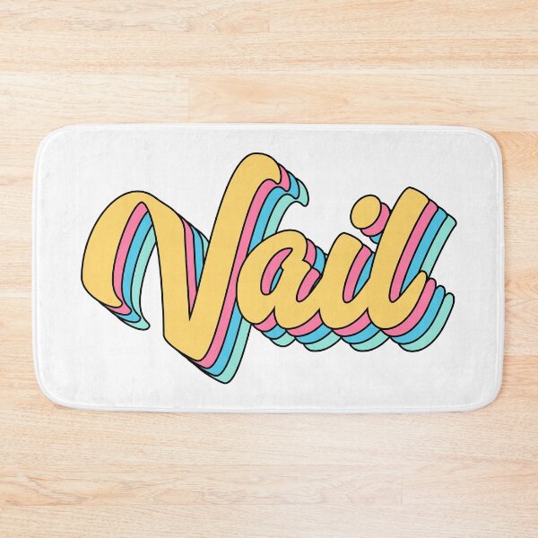 Item preview, Vail Colorado Retro Yellow Script designed and sold by modeoftravel.