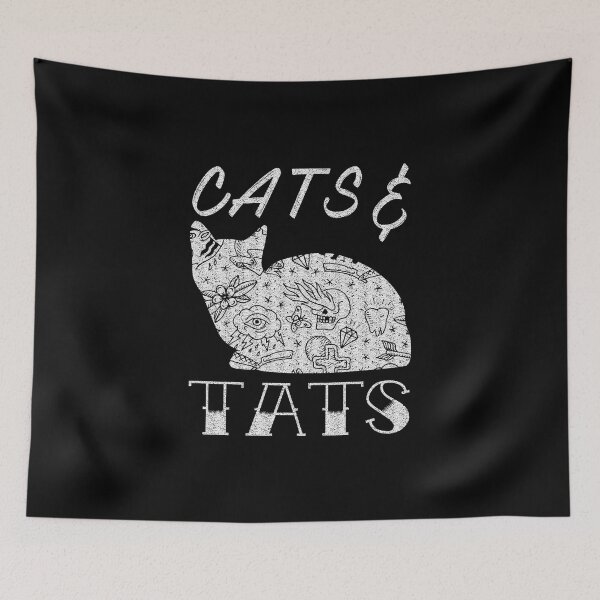 Item preview, Cats And Tats Funny Feline Cat Tattoo Lover designed and sold by nikkidawn74.