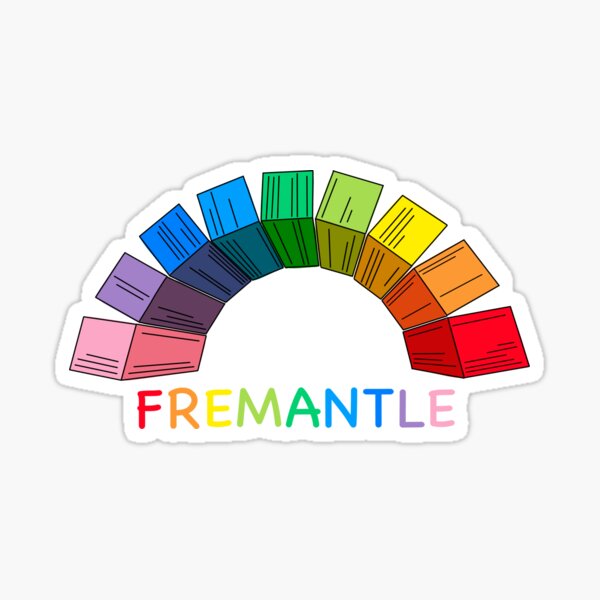 Fremantle Rainbow Sticker