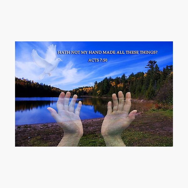 Aperçu de l'œuvre HATH NOT MY HAND MADE ALL THESE THINGS? -CHRISTIAN PICTURE- CARDS-ECT.. créée et vendue par ✿✿ Bonita ✿✿ ђєℓℓσ.